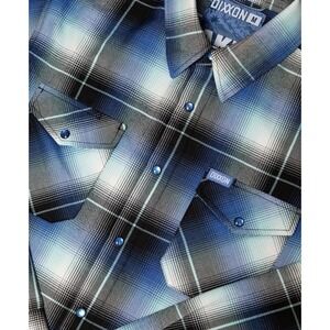 New In Bag! Dixxon Flannel Co. "AKUMAL" Men's Blue Flannel Large, Sold Out!
